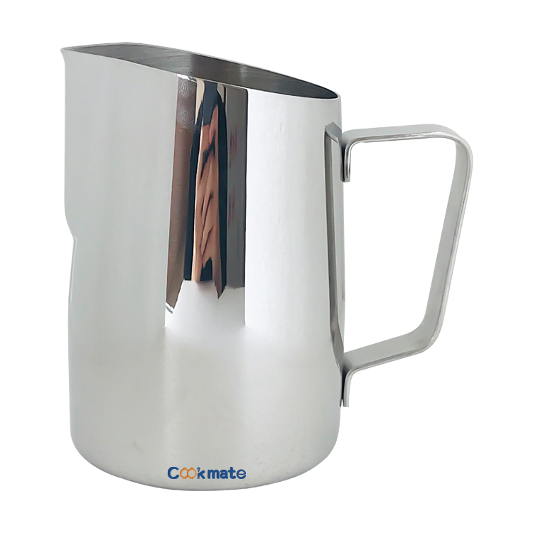 Easier To Hold Stainless Steel Antique Milk Pitcher Espresso Creamer Cup for Latte Art