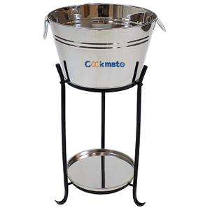 Outdoor Or Indoor Use Large Holds Beer Galvanized Steel Metal Oval Tub with Stand