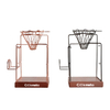 Cold Brew Coffee Filter Unique Style Hand Drip Frame Stainless Steel Percolator With Wooden Base