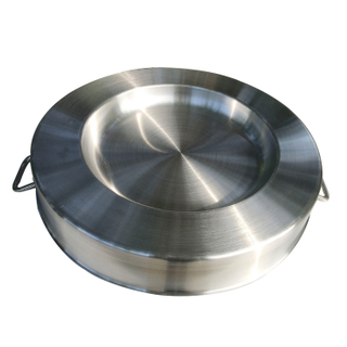 Heavy Gauge Outdoor Camping Beach Large Size Nonstick Stainless Steel Bbq Raclette Deep Fry Chef Pan