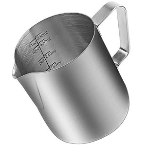 Amazon Hot Sale Coffee Creamer Cup With Measurements on Both Sides Milk Frother Pitcher