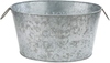 Large Galvanized Steel Metal Oval Tub Iron Ice Bucket