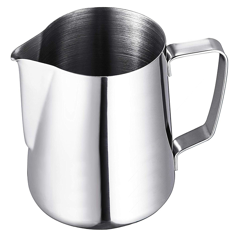 Pers 20oz 600ml Coffee Milk Cappuccino Latte Art Frothing Pitcher Barista Jug Cup Measurements on Both Sides Include Art Pen