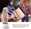 Zero Defects Rose Gold Elegant Shape 350 Ml Stainless Steel Gooseneck Pour Over Drip Coffee Maker Tea Coffee Cup Pot Mug