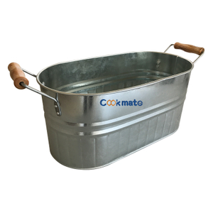 Galvanized Collection Oval Beverage Tub Vintage Farmhouse Decoration for Modern Homes Or Kitchen