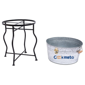 Custom Metal Galvanized Iron Beer Ice Bucket Planter Pail Gift Idea for Housewarming