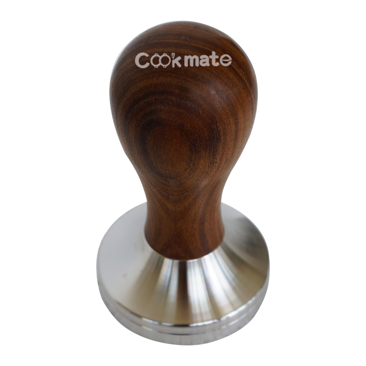 Low Price America Style Pull Viennese Hammer Flat Coffee Tamper With Wood Handle