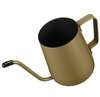 Zero Flaw Gold 350mm Long Narrow Spout Coffee Pot Small Fine Stainless Pour Over Drip Coffee Pot Gooseneck Tea Kettle