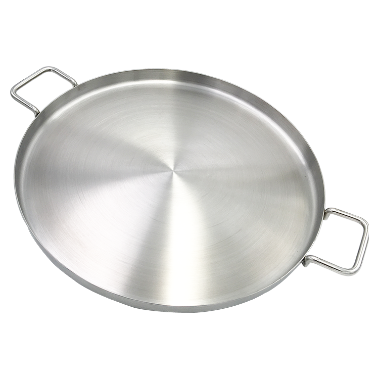 Outdoor Cooking Set 15 Inch 430 Stainless Steel Grill Frying Pan with Removable Legs
