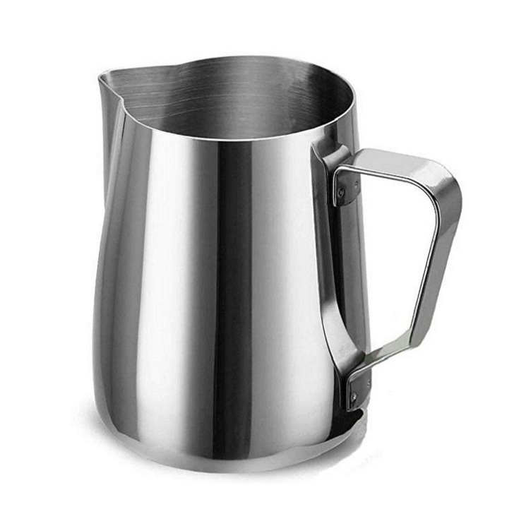 Durable in Use High Gauge Stainless Steel Steaming Frothing Pitcher for Espresso Machine Milk & Latte Art