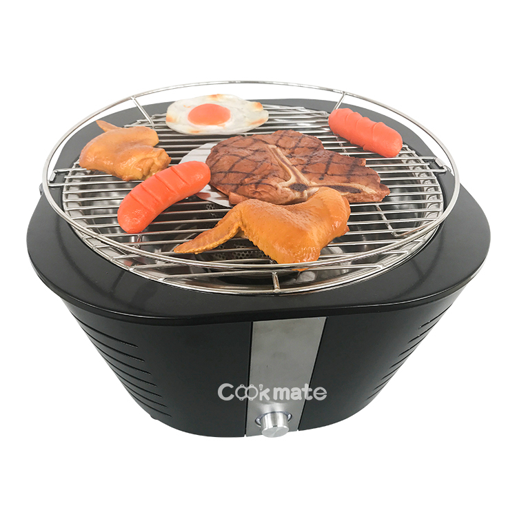 The Best Outdoor Round Barbecue Stove with Battery Support for Smoke Control