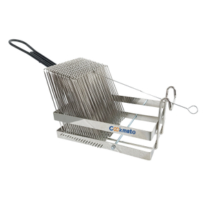 Top Quality Update International Heavy Tostada Shell Fry Basket With Handle