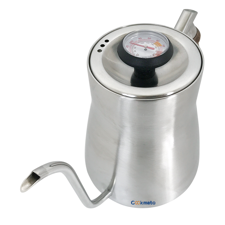 Built in Thermometer Brew Delicious Espresso Long Narrow Spout Pour Over Drip Coffee Pot