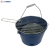 Camping Hiking Indoor Outdoor Cooking Foldable Portable Barrel BBQ Grill Charcoal Bucket