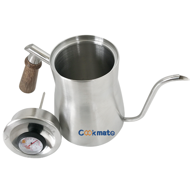 Gooseneck Kettle Drinkware Type Hand Drip Pot With Integrated Thermometer Suitable