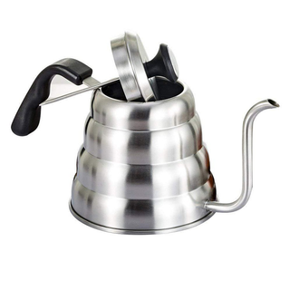 304 Stainless Steel Gooseneck Coffee Kettle Pour over Coffee Kettle Coffee Kettle with Thermometer