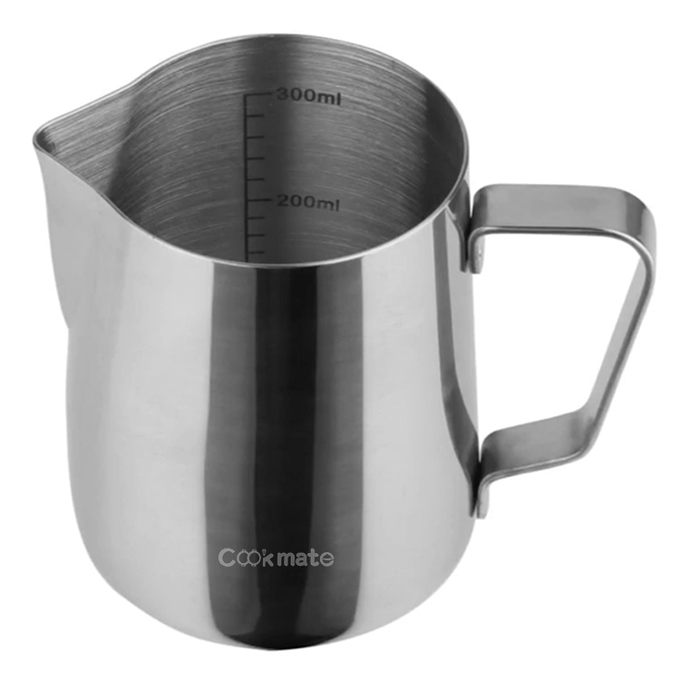 Heavy Duty Coffee Tool Stainless Steel Milk Pitcher for Making Coffee Cappuccino Milk Jug Boba Tea Cup