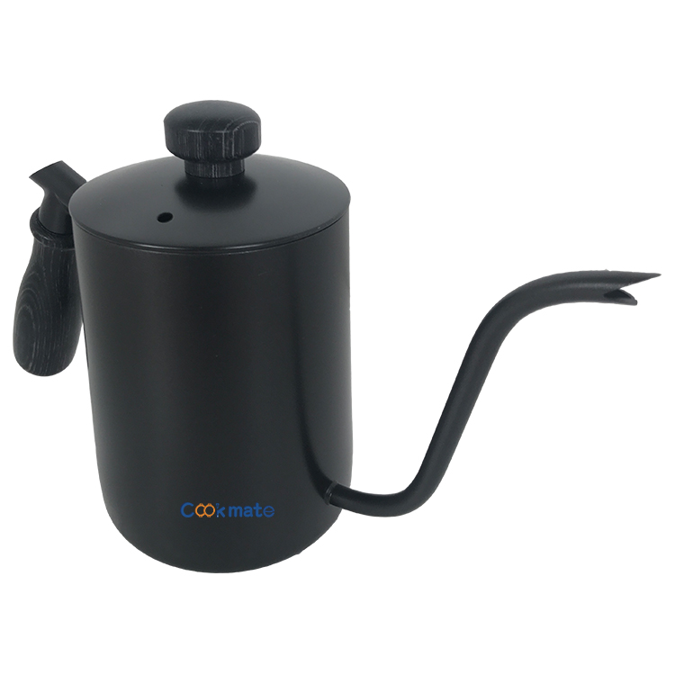 Large Capacity And Durable Black 304 Stainless Steel Tea Pot Gooseneck Coffee Kettle