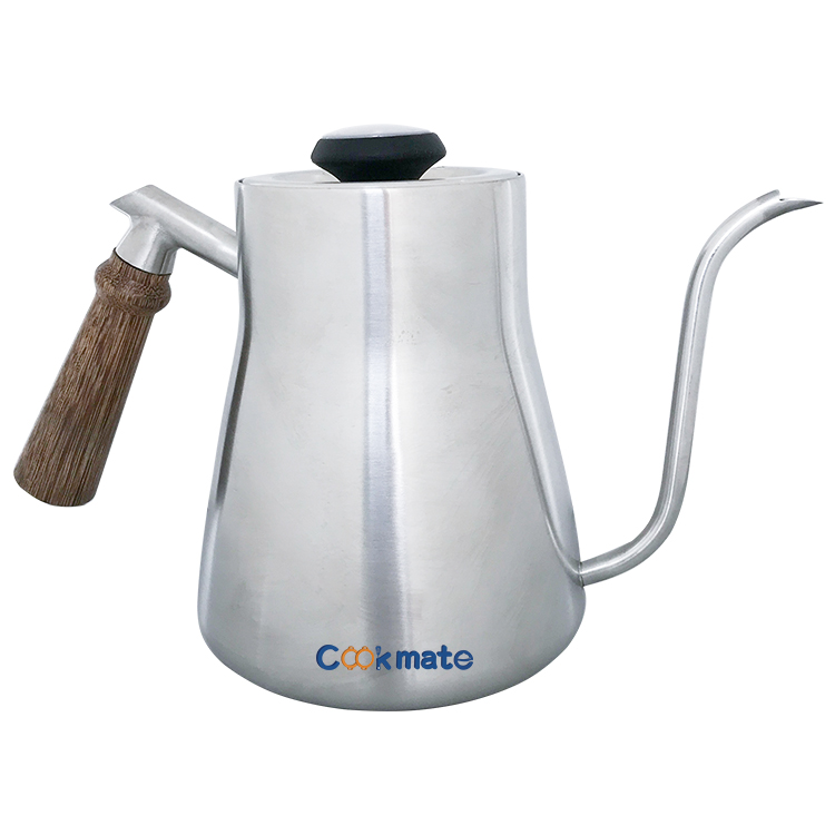 Coffee Shop Accessories Gooseneck Metal Arabic Pour Over Kettle Top With Built-In Thermometer