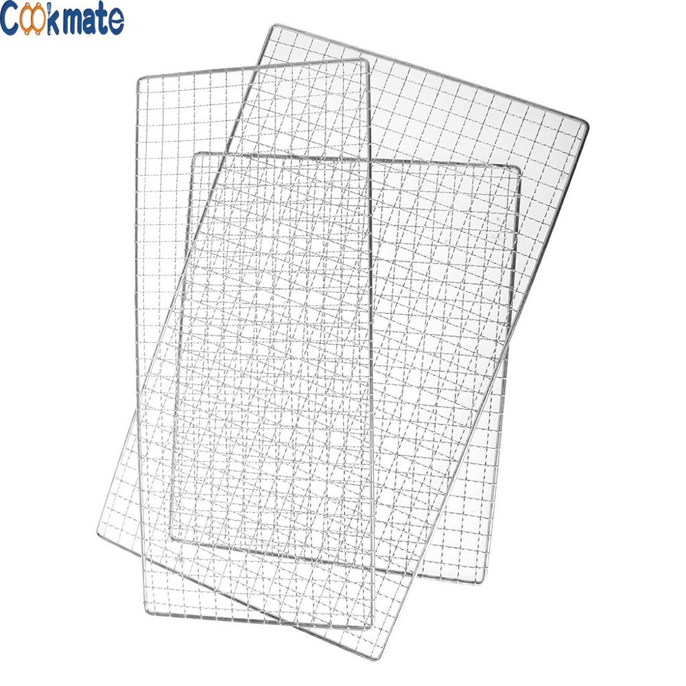 Durable Wire Cooling Roasting Rack Baking Plate Tray Grate Grid Oven Baking Tool Crimped Wire Mesh