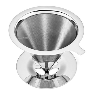 Food Grade Stainless Steel Coffee Dripper Strainer Pour Over Reusable Coffee Filter Refillable Coffee Stand