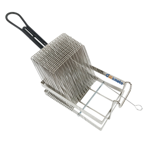Professional Commercial Heavy-Duty Kitchen New Utensils Tostada Fry Basket with Grip