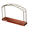 5 Holes Wood And Stainless Steel Test Tube Rack Holder Stand Lab Rack Pen Holder