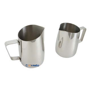 Easier To Hold Stainless Steel Antique Milk Pitcher Espresso Creamer Cup for Latte Art