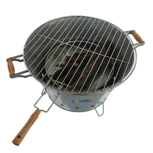 Portable Garden Smoker Grill Barbecue Charcoal Grill BBQ Roasting Bucket Barrel