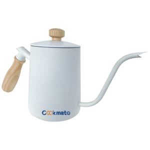 Eco-Friendly Feature Reusable Stainless Steel Pot Long Spout Coffee Kettle With Wood Handle