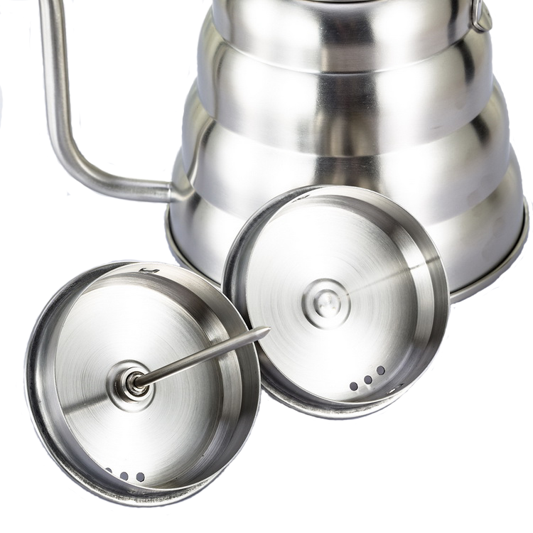 304 Stainless Steel Gooseneck Coffee Kettle Pour over Coffee Kettle Coffee Kettle with Thermometer