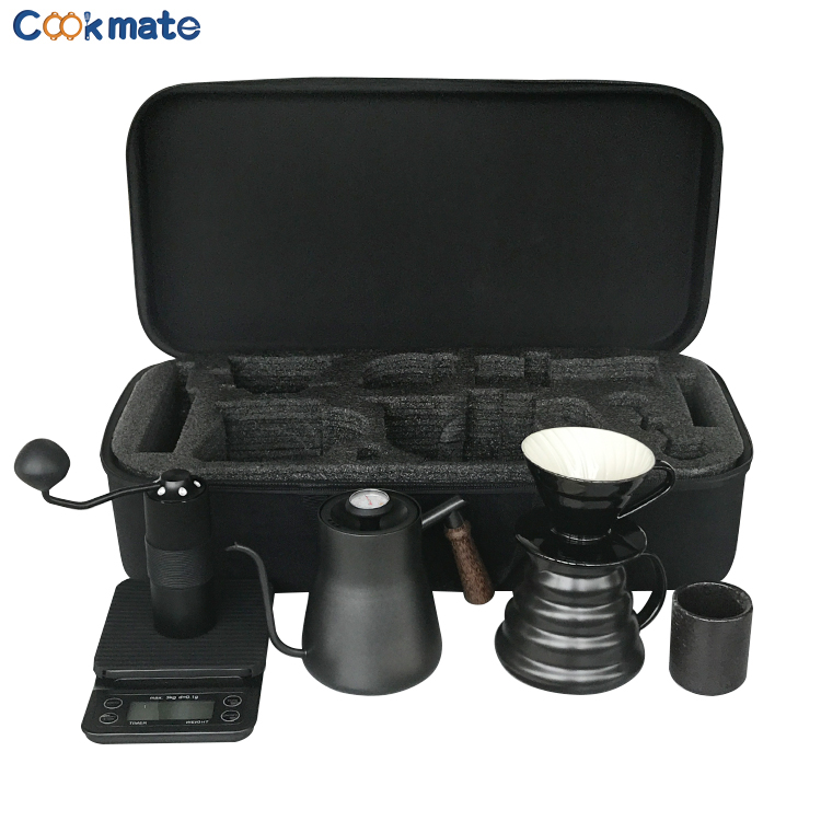 New Ceramic Arrival Style Eco-friendly V60 With Travel Bag Tea Or Coffee Drip Maker Filter Set