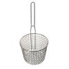 Zero Defects Restaurant Family Commercial Different Size Round Wire Mesh Fry Basket Serving Basket with Handle