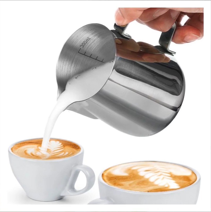 Cookmate Coffee Espresso Cappuccino And Latte Art Stainless Steel Coffee Frother Pitcher with Measurement