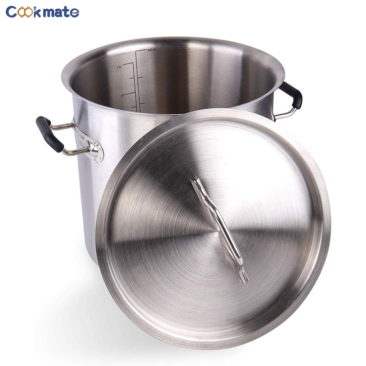 Cookmate Homebrew 40L Stainless Steel Beer Kettle Brewing Pot with DIY Weldless Fittings Kit
