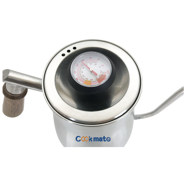 Coffee House Accessories Drip Pot Pour Over Tea Kettle Top With Built-In Thermometer