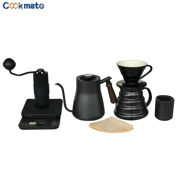 New Ceramic Arrival Style Eco-friendly V60 With Travel Bag Tea Or Coffee Drip Maker Filter Set