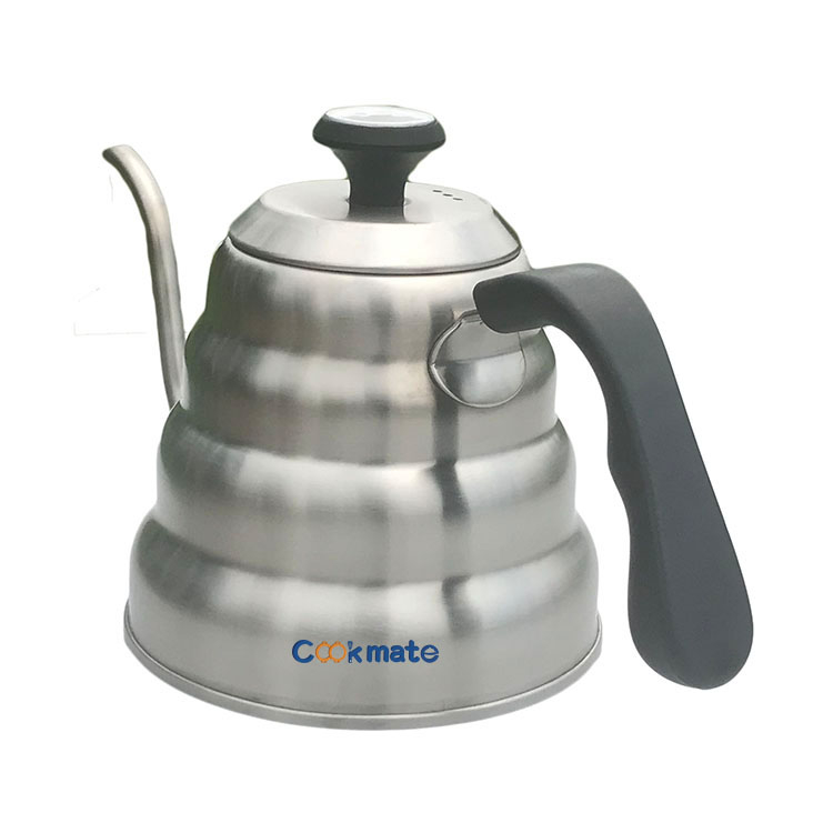 304 Stainless Steel Silver Mirror Finished Coffee Pour Over Kettle Copper Pot