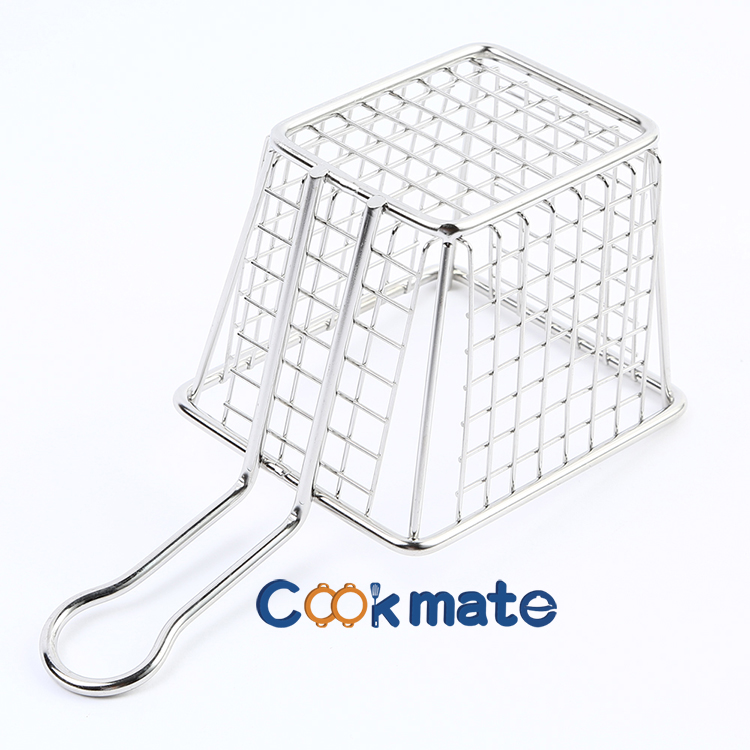 Cookmate small size Stainless Steel Chips serving basket Food Presentation Strainer Potato basket