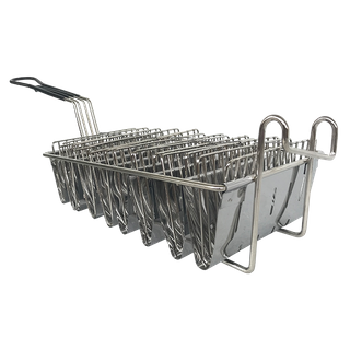 Kitchen Cookware Set Rectangle Commercial Deep Fryer Wire Basket for Taco Cooking