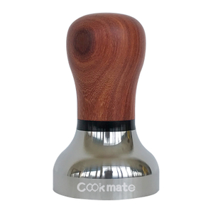 Easy To Hold Diameter 58MM Flat Coffee Hammer Pull Espresso Stamper Tamper With Logo