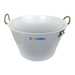 High Quality Small Container Oval Garden Succulent Bucket Basket with Rope Handles