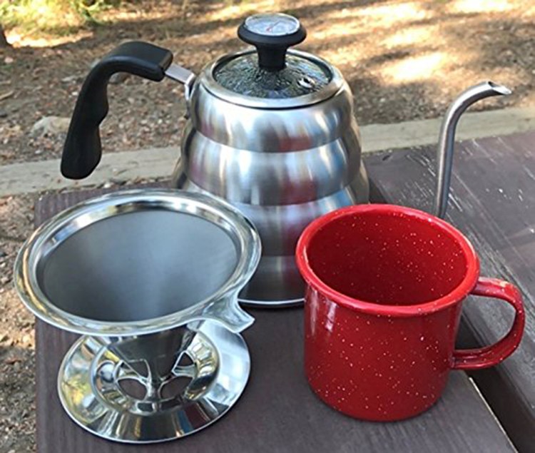 High Quality Factory Price Stainless Steel Pour Over Reusable Refillable Coffee Colander Dripper Coffee Basket
