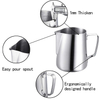Food Grade Stander 304 Stainless Steel with Measurement Milk Frothing Pitcher with Measurement Line